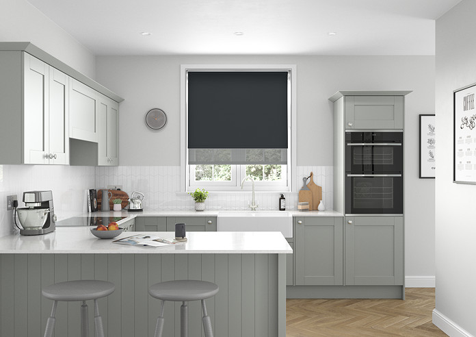 Rimini (Blackout), Black & Optima Alto - Double Roller Blind - Image 5